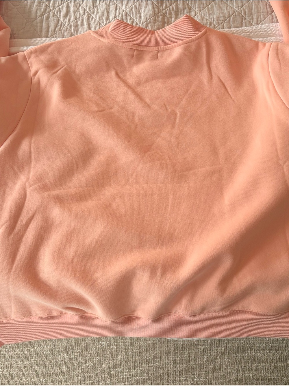 PARKE Pink Crewneck Sweatshirt with White Lettering - Picture 3 of 3